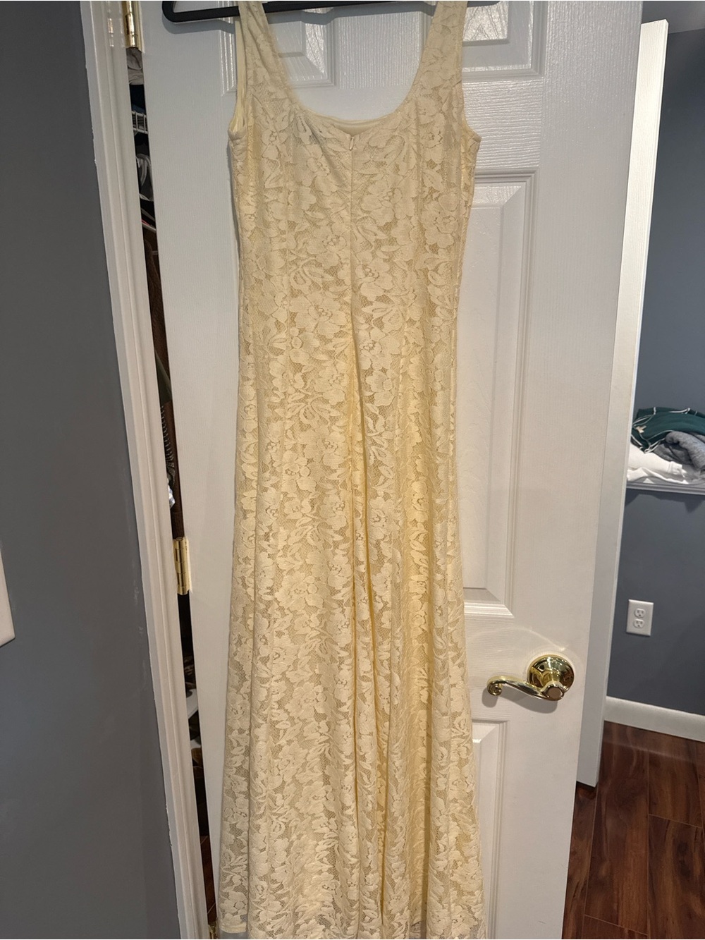 Vici Cream Lace Maxi Dress